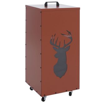 Hhg [nunca Usado] Contenedor De Pellets Hhg-251 Hirsch, Caja De Almacenamiento Para Pellets O, Por Ejemplo, Pienso Para Animales, Con Ruedas, 86 X 37 X 37