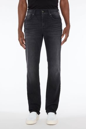 7 For All Mankind Mens Jeans The Straight Knik Wind Fit - Black - Size 34 (Waist)