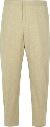 Jil Sander Beige Virgin Wool Trousers