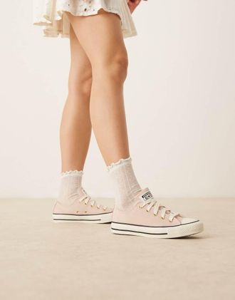 Converse Chuck Taylor All Star Ox Suede sneakers in light pink