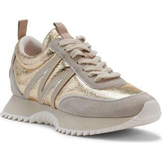 Moncler Pacey Low Top Sneaker in Gold at Nordstrom, Size 8Us