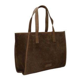 Shabbies Amsterdam Dames, Tassen, Bruin, Maat: ONE Size Katoen