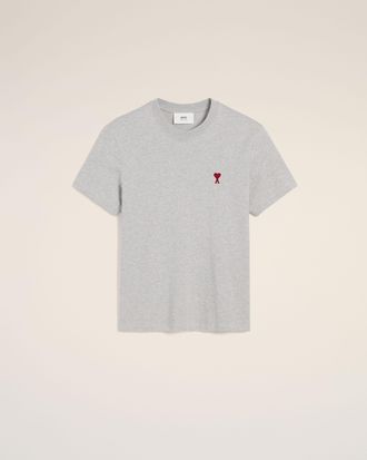 Ami Grey Cotton Ami de Coeur T-Shirt Grey - XXS - Unisex