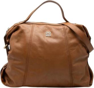 Givenchy Pre-owned Satchel - Dames - Vintage Handtas - Bruin - ONE Size - Leer - Vintage