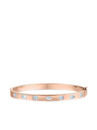Kwiat Bracciale rigido sottile in oro rosa 18kt con diamanti