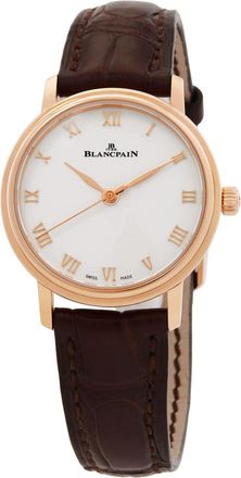Blancpain Pre-owned Blancpain Ultraplate Opaline Dial Ladies Watch 6104-3642-55A