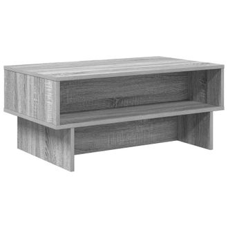 vidaXL Mesa De Caf&eacute; Gris Sonoma 80 X 46 X 35 Cm Madera De Ingenier&iacute;a Vidaxl