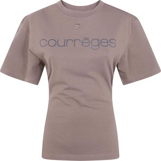 Courr&egrave;ges Tops, Dames, Bruin, XS, T-Shirts