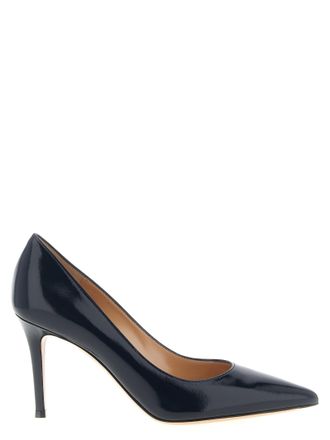 Gianvito Rossi Blue Lamb Leather High Heel Womens Pumps