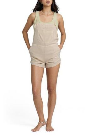 Billabong Wild Pursuit Short Overalls in Oatmeal at Nordstrom Rack, Size X-Large