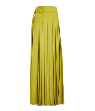 Erdem Pleated Crepe Maxi Skirt Size S