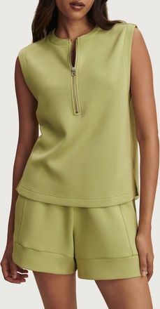 Varley Simmons Half Zip Tank in Fern at Nordstrom, Size X-Large
