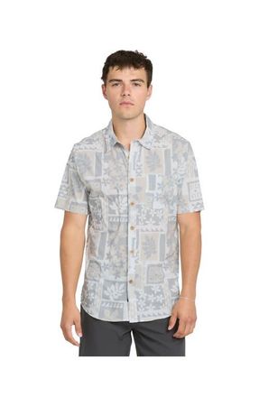 Quiksilver Sandy Cove Short Sleeve Shirt in White at Nordstrom, Size X-Large
