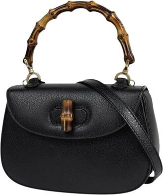 Gucci Pre-owned Handbags, female, Black, Size: ONE SIZE Pre-owned Vintage Handbag