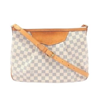Louis Vuitton Pre-owned Cross Body Bags, female, White, Size: ONE SIZE Pre-owned Vintage PVC Coated Canvas Shoulder Bag