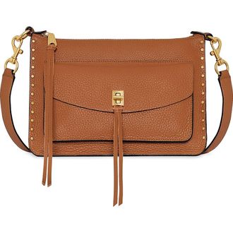 Rebecca Minkoff Darren Signature Leather Shoulder Bag in Caramello at Nordstrom Rack