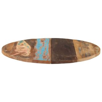Berkfield Home Round Table Top 80 cm 25-27 mm Solid Reclaimed Wood