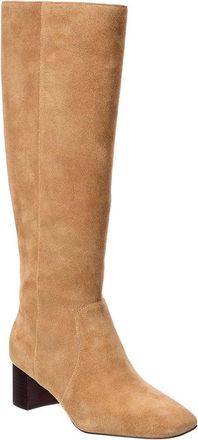 Stuart Weitzman Kels Zip Suede Knee-High Boot