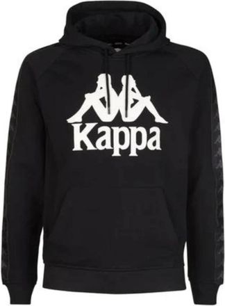 Kappa Zwart Wit Antiek Katoen/Polyester Sweatshirt - Heren - Hoodies - Zwart - M - Katoen - Hoodies & sweatvesten