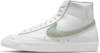 Nike (WMNS) Nike Blazer Mid 77 Essential Glitter Swoosh - Dusty Sage DH4399-100