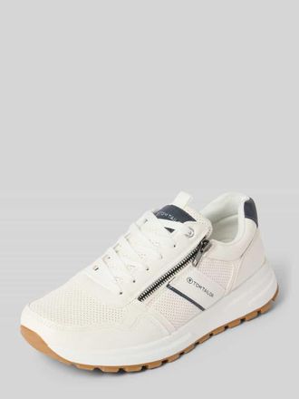 Tom Tailor Low Top Sneaker mit Label-Detail in Weiss, Gr&ouml;&szlig;e 40