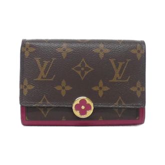 Louis Vuitton Fuchsia Marron Monogram Monogram Coated Canvas Leather Wallet (Bi-Fold) (Pre-Owned)