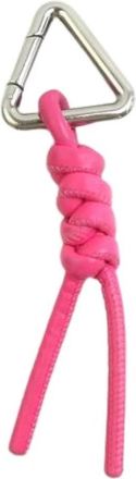 Bottega Veneta Pre-owned Leather Handbag Charm - Dames - Vintage Accessoires - Roze - ONE Size - Leer - Vintage