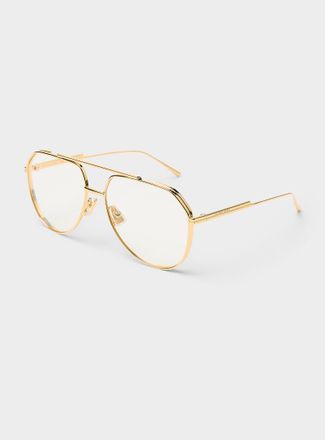 Bottega Veneta Fine frame aviator sunglasses