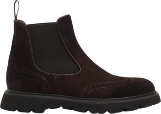 Doucal's Schoenen, Heren, Bruin, 43 1/2 EU, Su&egrave;de, Beatles Ankle Boot