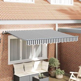 vidaXL Toldo Retr&aacute;ctil Antracita, Blanco 350 X 200 Cm Vidaxl