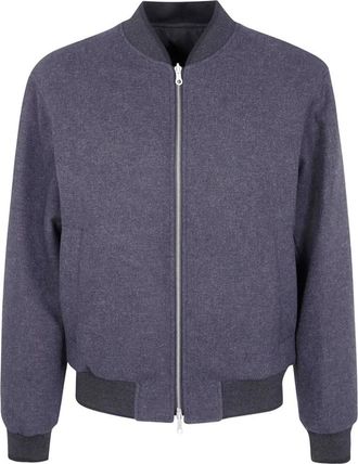 Dries Van Noten Volker Re Jacket - Heren - Bomber jackets - Grijs - XL - Katoen - Jassen