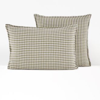 La Redoute Interieurs Kussensloop in gewassen linnen, Ac&eacute;lie Kaki