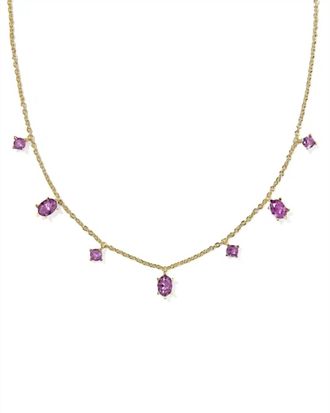 Kendra Scott Womens Cailin Delicate Strand Necklace In Purple