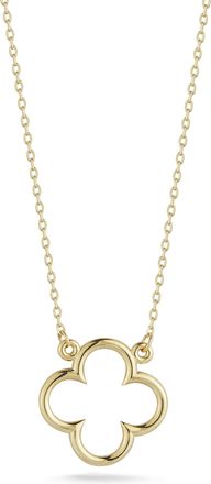 Ember Fine Jewelry 14K gold Clover Necklace