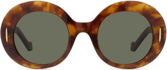 Loewe Anagram Brown Oval Sunglasses