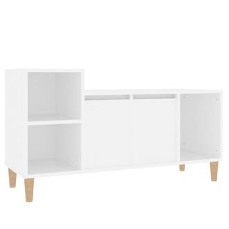 vidaXL Vidaxl - Mueble Para Tv Madera Contrachapada Blanco 100x35x55 Cm