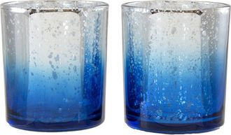 Beachcombers Blue Ombre Set Of 2 Glass Votive Candle Holders 3.07 at Nordstrom