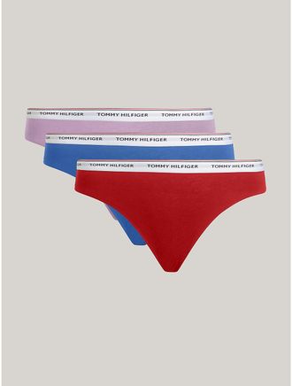 Tommy Hilfiger Womens Logo Mix Bikini Panty 3-Pack - Multi - XL