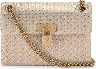 Kurt Geiger Womens Fabric Mini Brixton Bag - Gold - One Size