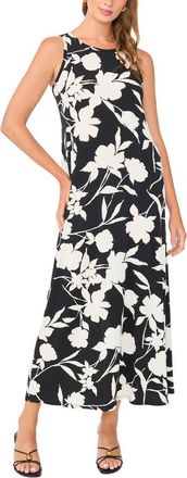 Vince Camuto Keyhole Back Maxi Dress in Rich Black at Nordstrom, Size X-Large