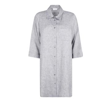 PESERICO Peserico, Shirt Dresses, female, Gray, Size: XS Shirt Dress