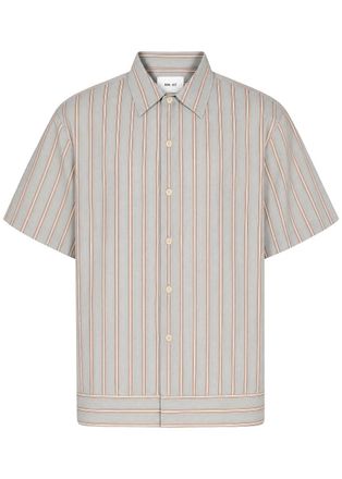 Nn.07 Reed Striped Cotton Shirt - Red - XL