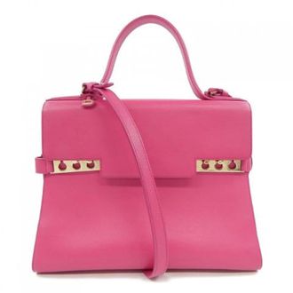 Delvaux Pre-owned Tempete Tas - Dames - Pre-owned - Roze - Maat: ONE Size Leer