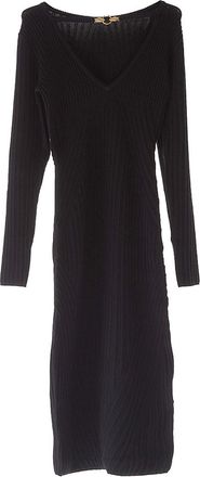 Just Cavalli Long Sleeve Lurex Dress