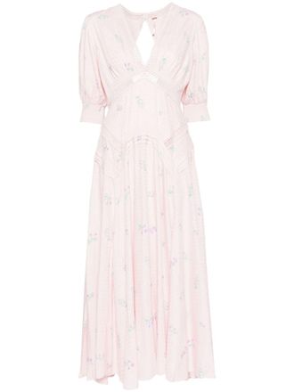 Free People still in love dress - women - Viscose/Viscose - 2 - Pink