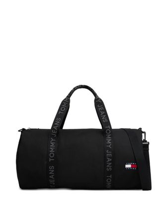 Tommy Jeans logo-strap duffle bag - men - Recycled Polyester - One Size - Black