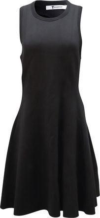 Alexander Wang T by Alexander Wang Fit and Flare Dress in Black Rayon