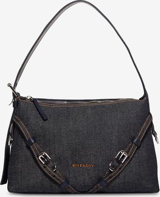 Givenchy Denim-Schultertasche mit Riemen Voyou