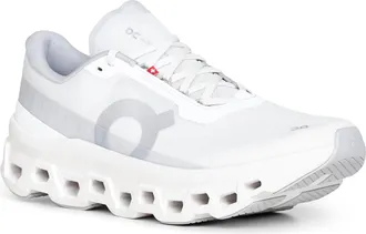 On Mens Cloudmonster 1 Sneakers White Recycled Polyester Trainers