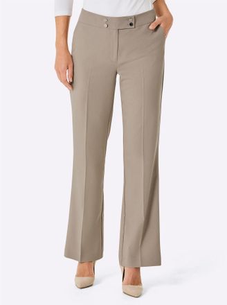 Cr&eacute;ation L B&uuml;gelfaltenhose CREATION L PREMIUM, Damen, Gr. 36, Normalgr&ouml;ssen, beige (sesam), 63% Lyocell, 37% Polyester, unifarben, Hosen B&uuml;gelfaltenhose